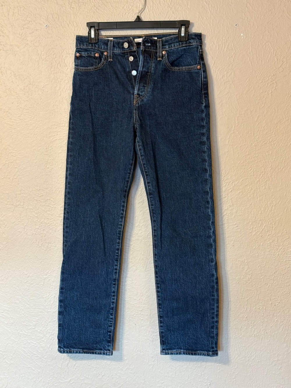 Levi's Wedgie Straight Ankle Women's Jeans - Dark Wash, Sz 26 - Picture 3 of 6